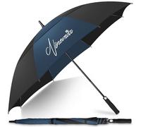 NINEMAX Ombrello Pioggia Grande, Ombrello Golf Grande Antivento Robusto XL, Lungo Ombrelli Grandi Da Pioggia Automatico Resistente Al Vento Forte per Uomo Donna (Verde Scuro/Nero)