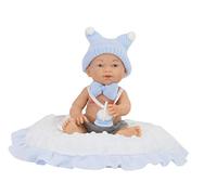 NINES Bambola Artigianale D'ONIL - Ref 1042 - GOLOSINAS Azzurro Case - Corpo in Vinile - Altezza 26 CM