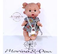 NINES D'ONIL Pepote PEPOTES 28cm Bambola Profumata Collezione Vinile Mini Reborn