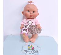 NINES D'ONIL Pepote PEPOTES Bambola 28cm Profumata Apre Chiude Occhi Mini Reborn