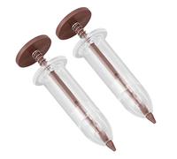 NINESHE 2 mini dispenser di semi per semina, regolabile, portatile, per seminare, giardinaggio, mini dispenser per semi da giardino, vassoi per piantare o vasi da fiori (marrone)