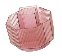 NINESHE Porta Della Penna a Grande Capacità, Supporto a Matita a Rotazione Multifunzionale, Organizzatore di Marker Caddy, Organizzatori Della Scrivania per Penne, Gomme, Sovrani (Roseo)