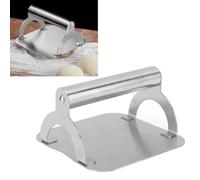 NINESHE Press di Hamburger in Acciaio Inossidabile, Pressatura Uniforme, Accessori per Hamburger di Accessori a Piastra, Appiattitore di Calamari Rotondi
