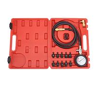 NINESHE Strumento del tester a pressione dell'olio, strumenti diagnostici 0 a 140 psi Prove a pressione con basso avviso di olio con attatore di accoppiamento a 90 °, strumento per