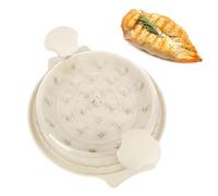 NINESHE Tritacarne per Pollo, Tritacarne Visibile a Torsione, Tritacarne con Coperchio Trasparente per Tritare Pollo, Manzo e Altre Verdure in modo Efficiente (Bianco)