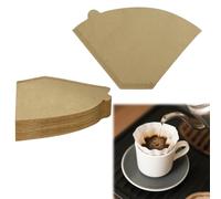 NineSSJLY filtri misura 4 per caffè - 100 pezzi a forma di U - per 8-12 tazze - compatibili con macchine a filtro manuale e V60