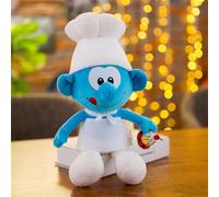 Ninesun Puffi di peluche, simpatico spirito blu, bambola di peluche per bambini, compleanno, 40 cm, B