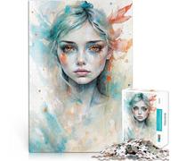 Ninfa del ghiaccio puzzle 1000 pezzi per adulti Giocattoli che creano dipendenza e sfidano l'intelligenza del cervello regali per amici e familiari 38x26cm