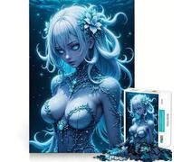 Ninfa dell'Acqua Puzzle Digitale da 1000 Pezzi per Adulti Gioco di Sfida Mentale Taglio Preciso Allineamento Perfetto Divertimento in Famiglia Attività Serale (38x52cm)