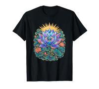 Ninfea da Meditazione Zen con Fiore di Loto Sacro Maglietta