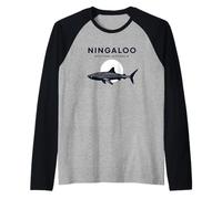 Ningaloo Western Australia Balena Shark Ocean Maglia con Maniche Raglan