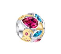 NINGAN Charm Ciondolo per Bracciali Pandora Argento 925 Abalorio Bead Charm da donna
