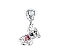 NINGAN Charm Ciondolo per Bracciali Pandora Argento 925 Abalorio Bead Charm da donna