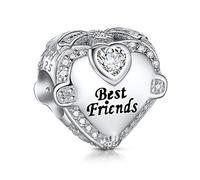 NINGAN Charm Ciondolo per Bracciali Pandora Argento 925 Abalorio Bead Charm da donna