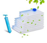 NINGESHOP Sacchetti Sottovuoto per Vestiti, 10 Pezzi Buste 3 Formati (100x70cm, 80x60cm, 60x40cm), Salvaspazio Riutilizzabili per Viaggio, Piumoni, Cuscini, Coperte