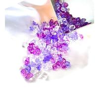 NingPower 1500 Pezzi Strass Irregolari In Acrilico, Artificiale Cristallo Gemme Senza Fori, Adatti per Progetti Artistici E Artigianali, 6mm × 9mm, Serie Viola