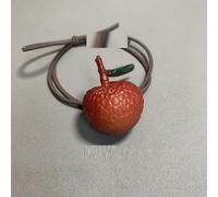 NingPower Elastici Capelli Cravatta Per Capelli Con Cibo Di Simulazione, Con Coda Di Cavallo, Scrunchies Per Capelli Per Donna, Fascia Per Capelli Funny Fruit Lychee Per Capelli Lunghi