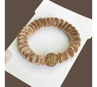 NingPower Elastici Per Capelli 10 Pezzi, Fermacoda Scrunchies Per Capelli Per Donna, Fasce Elastiche Per Capelli Lunghi,Marrone Chiaro