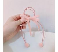 NingPower Elastici Per Capelli Con Fiocco In Velluto 10 Pezzi, Porta Coda Di Cavallo Scrunchies Per Capelli Per Donna, Fasce Per Capelli Decorate Con Palla Di Pelo Per Capelli Lunghi,Rosa