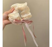 NingPower Elastici Per Capelli Con Fiocco Rosa 5 Pezzi, Supporti Per Coda Di Cavallo Scrunchies Per Capelli Per Donna, Fasce Elastiche Per Capelli Lunghi