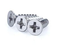 Ningvong Viti autofilettanti in Acciaio Inossidabile 316, Viti a Testa Svasata con Impronta a Croce,-M3 * 35 o 40 (10 Capsule)