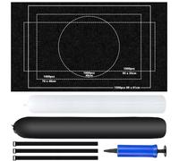 NINGYER Tappetino Puzzle, 117x66cm Tappeto per Puzzle, Può Ospitare 1500 Pezzi di Puzzle, Pratico Accessorio per Riporre e Trasportare i Puzzle (Nero)