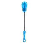 Ningyiyan, 360 Rotary, pennello a bottiglia in silicone, per il detergente per la , con maniglia anti -slittamento, per lavare la pulizia, ideale per bottiglie strette, materiale (Blu)
