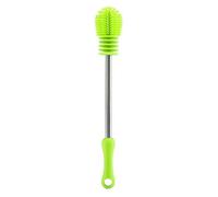 Ningyiyan, 360 Rotary, pennello a bottiglia in silicone, per il detergente per la , con maniglia anti -slittamento, per lavare la pulizia, ideale per bottiglie strette, materiale (Verde)