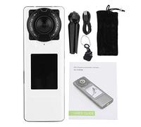 NinGYiYan 4K Dual Lens 360 Action Camera panoramica, per smartphone con display da 2 pollici, batteria da 60 minuti, modalità multiple, controllo APP Wi-Fi