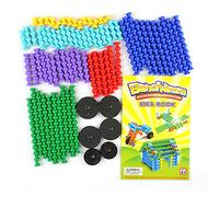 NinGYiYan Giocattoli da costruzione per bambini, Materiale plastico di alta qualità, Resistente all'abrasione, Sicuro e durevole, Assembla in casa, Aereo, Modello di auto, (80 PZ)