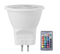 NinGYiYan Lampadine a LED MR11 180LM GU4 AC DC RGBW a Base Lampadine Portatile 2W Lampadine per Casa Party Ufficio Negozio 12 36V