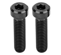 NinGYiYan Parti della Bici Lega di Titanio, Leggero ad Alta Resistenza, per Morsetto del Deragliatore Stelo della Valvola, Accessori per Mountain Bike, Resistente all'Usura (Nera)