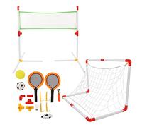 NinGYiYan Per Bambini,Per Set Porta Da Calcio Pieghevole Portatile,Set Di Giochi Da Calcio 4 In 1,Giocattolo Sportivo All'Aperto Per Il Cortile,Dimensioni Regolabili,Borsa Per Il