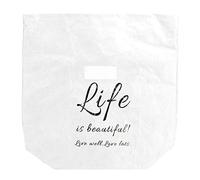 NinGYiYan Per carta kraft, per la borsa da pranzo, pellicola in alluminio isolato, forniture di stoccaggio (Bianco)