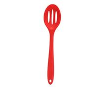 Ningyiyan, per cucchiaio di cottura in silicone, 3 pezzi, facile da pulire, resistente ai graffi, salva (Rosso)