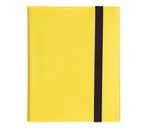 NinGYiYan Per legante per carte, 20 pagine, 9 tasca, grande capacità, copertura colorata, per l'archiviazione delle carte di gioco (20 pagine gialle)