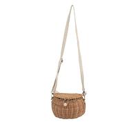 NinGYiYan per rattan, per una borsa a tracolla intrecciata, vintage, per la posa di campeggio per la fotografia