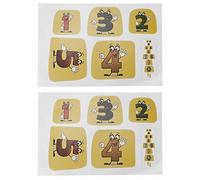 Ningyiyan per un adesivo per pareti decorativo puzzle, per adesivo per griglia di salto digitale, per la decalcomania del terreno dell'asilo, due set, grafica del pavimento