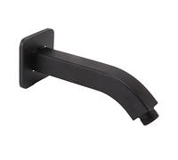 NinGYiYan Prolunga per Braccio Doccia, Filettatura NPT Standard, Ottone Cromato, Installazione Facile, Design Moderno per Bagno (Nero)