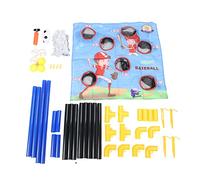 NinGYiYan Set di reti da calcio per bambini, per giochi all'aperto, pallone da calcio e lancio 2 in 1, giochi di combinazioni miste, per ragazzi e ragazze sopra i 6 anni, set di