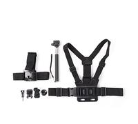 NinGYiYan Supporti per fotocamera sportiva, fascia toracica e staffa per montaggio sulla testa con fissaggio a vite, regolabile e flessibile per, accessori per la prima persona,