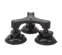 NinGYiYan Triple Cup Camera Suction Mount for DSLR Sports Cameras with 360 Ball Head, Soft Gum Base, Multiple Screw Holes and Strong Grip for Car Roof Hood Window