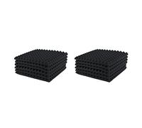 Niniang 12 Pezzi Acustici Pannello di Schiuma Studio Piastrelle di Cuneo Firewall Insonorizzanti Aiuta a Ridurre L'eco e il Rumore Inutile