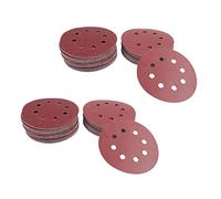 Niniang 120PCS 5 Pollici Disco di Sabbia Carta Vetro Classe 60 80 120 180 240 320 Ghiaia