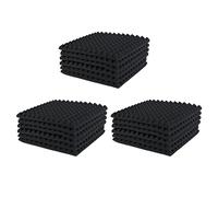 Niniang 18 Pezzi Acustici Pannello di Schiuma Studio Piastrelle di Cuneo Firewall Insonorizzanti Aiuta a Ridurre L'eco e il Rumore Inutile