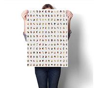 Niniang 18 pezzi Bridge Pins/Saddle/Dado Abalone Dots per chitarra acustica, rosso + rossastro