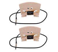 Niniang 2 Pezzi Serie Ponte di Violino con Microfono Piezo Montato Interno per Violino elettrico 4/4 Piena Grandezza