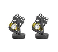 Niniang 2 x caricatore automatico per orologi rotomat meccanico per caricatori di orologi visualizzazione numero di di esercizio sport A, Nero , a