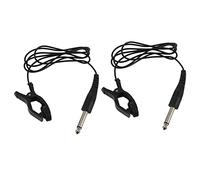 Niniang 2 x Clip acustica per chitarra universale nera microfono a contatto piezo