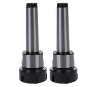 Niniang 2 x ER32 MT3 M12 - Supporto a cono per chuck fresatura CNC, strumento di tornitura dritto, + nero